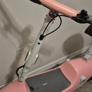 Pink electric scooter